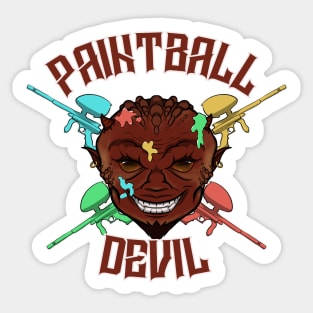 Paintball Devil Sticker